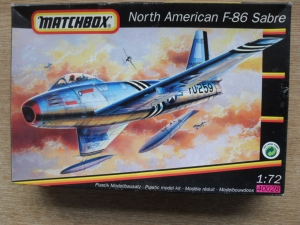 MATCHBOX 1/72 40028 NORTH AMERICAN F-86A SABRE